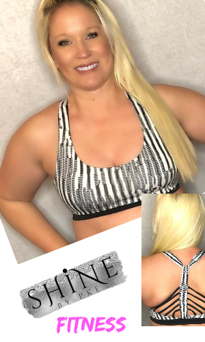 All the Details! Black and White Sports Bra