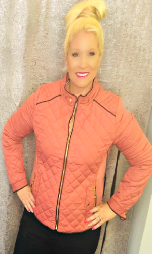 Reacquainted Quilted Jacket - Dusty Pink