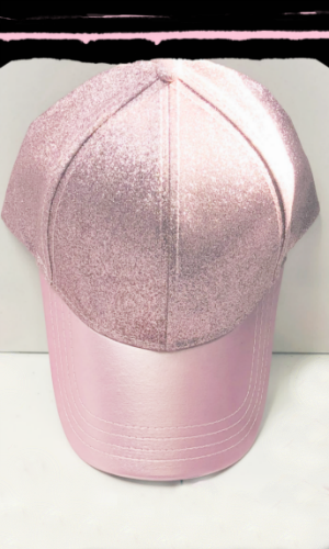 Think Pink - Glitter Baseball Hat