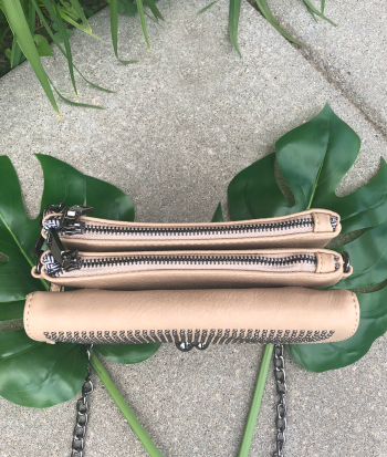 Taupe wristlet 2024